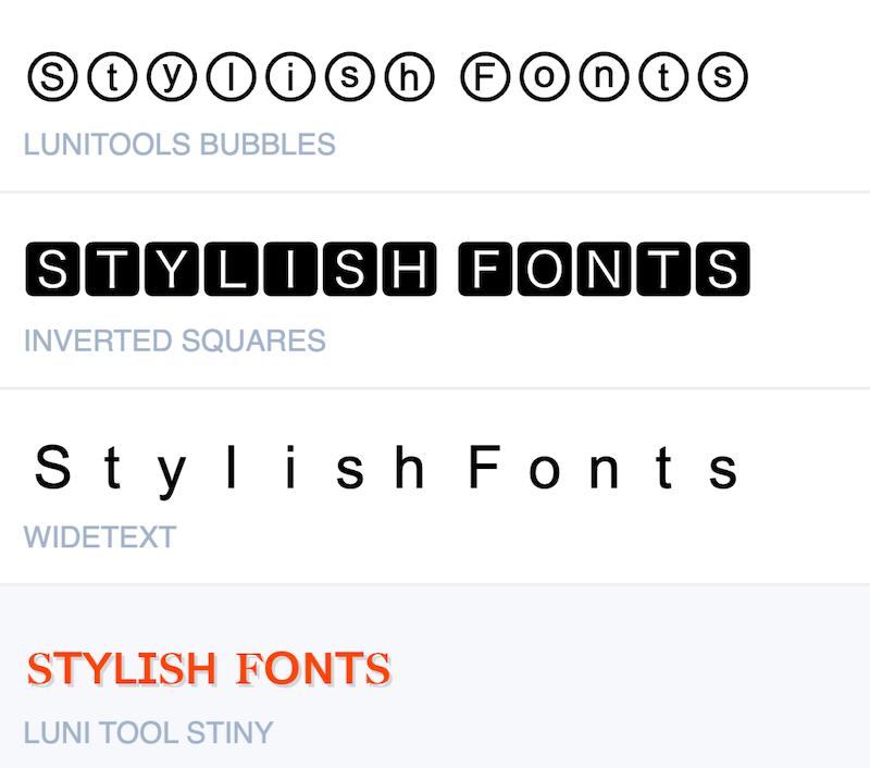 Stylish Text Fonts Generator